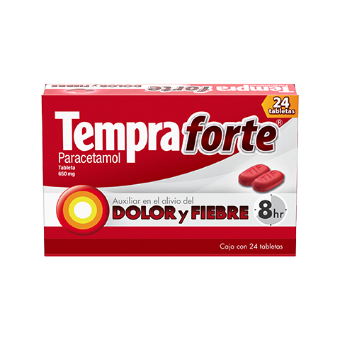 Para el alivio de Fiebre y dolor de cabeza Tempra Forte®